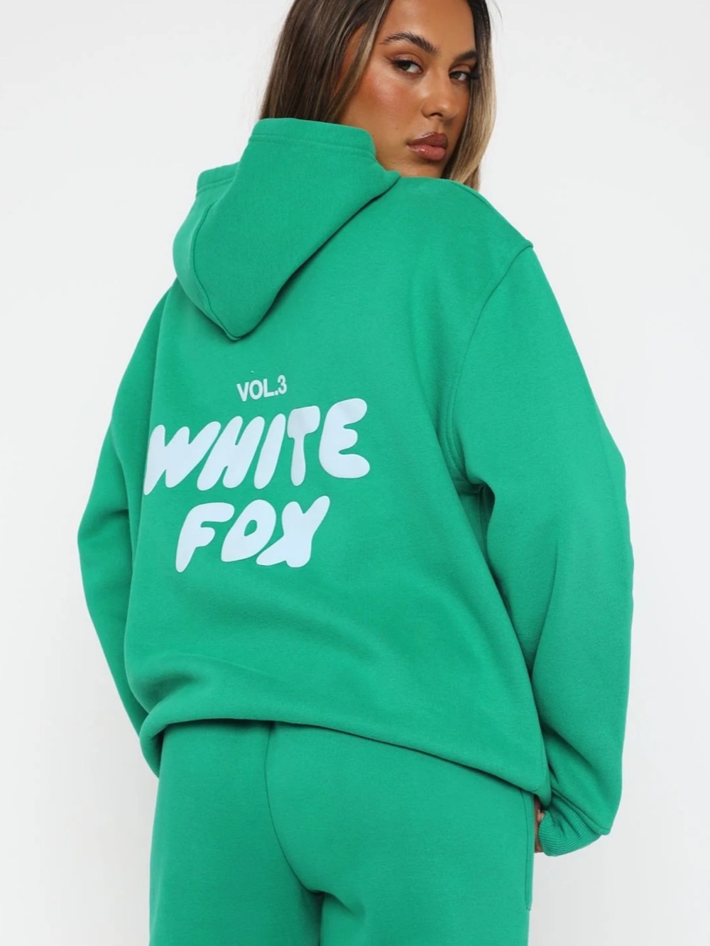 White Fox Boutique Offstage Oversized Green Hoodie Size S/M Loungewear